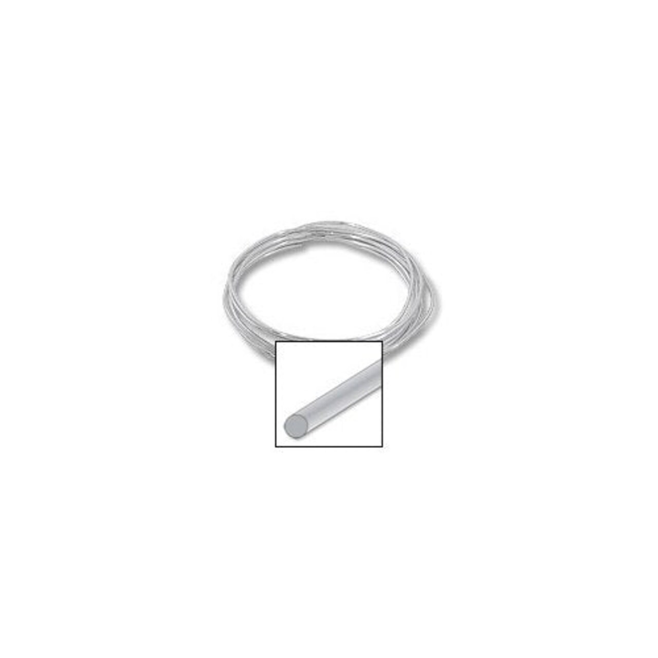 JewelrySupply Slerling Silver Round Wire 16 Gauge Dead Soft (Sold by The Foot)